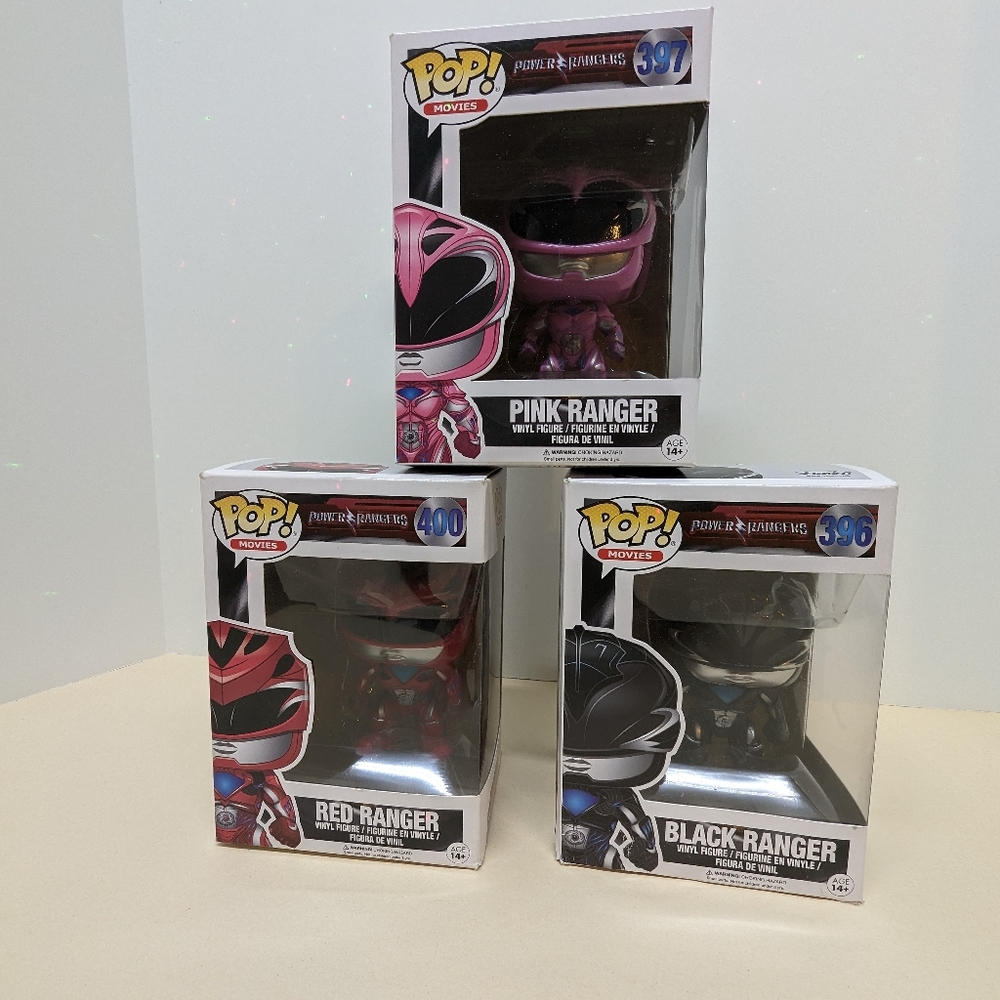 Power Rangers Black Blue Pink